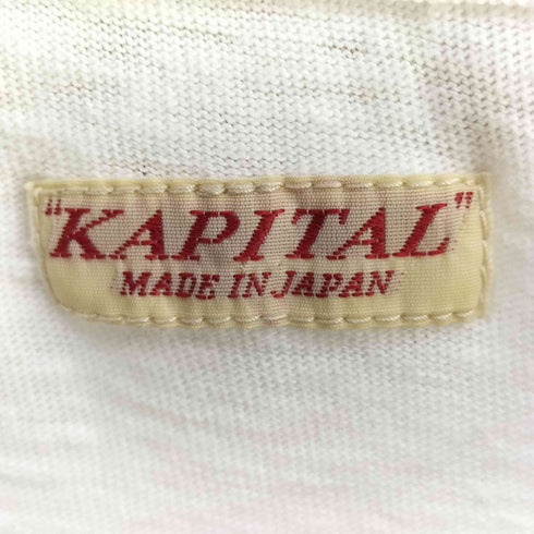 キャピタル KAPITAL Rose Print Long Sleevee Tee 薔薇 ローズプリントロングスリーブTシャツ 長袖 メンズ JPN:1