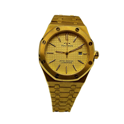 TECHNOS T9C07 クオーツ ALL STAINLESS STEEL 腕時計 メンズ
