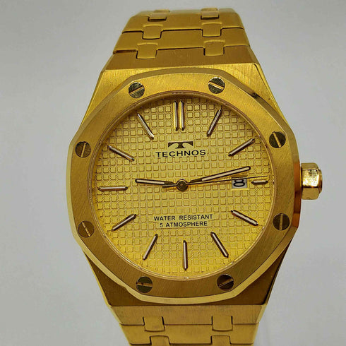 TECHNOS T9C07 クオーツ ALL STAINLESS STEEL 腕時計 メンズ