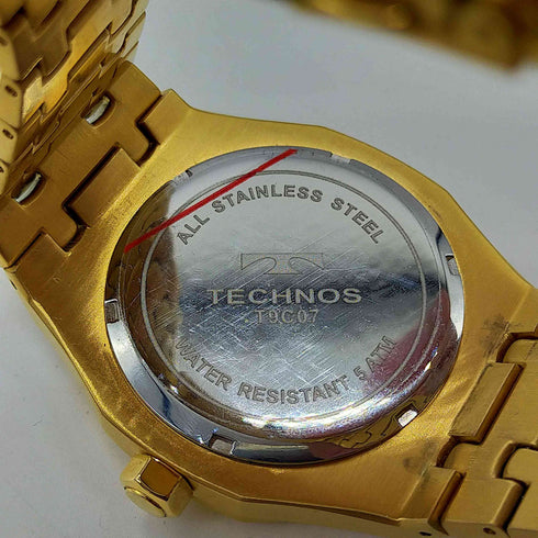 TECHNOS T9C07 クオーツ ALL STAINLESS STEEL 腕時計 メンズ