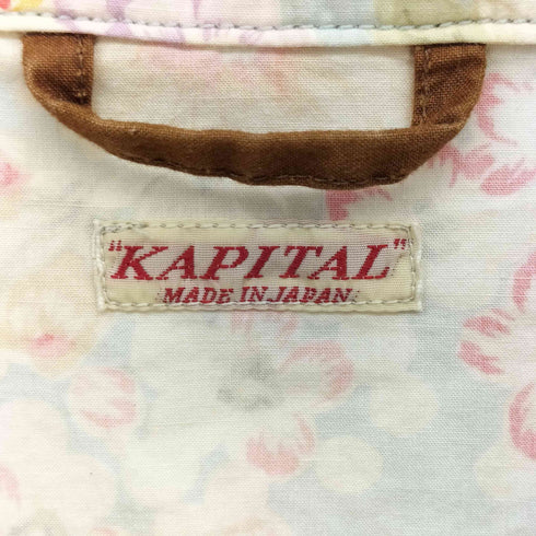 キャピタル KAPITAL Flower Work Jacket 花柄 ワークシャツジャケット メンズ JPN:S