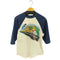 80S MADE IN USA ALBAMA 2トーン ラグランカットソー メンズ import:L