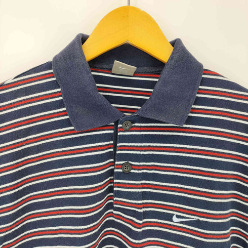 ナイキ NIKE グレータグ ボーダー鹿の子 S/S ポロシャツ メンズ import:L
