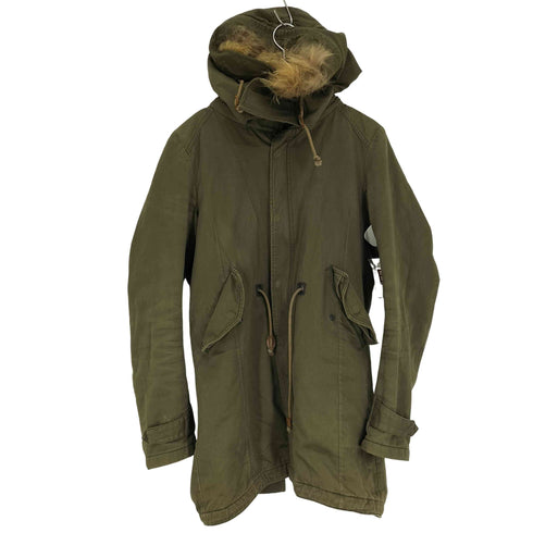 ゴスタールジフーガ GOSTAR DE FUGA ダブルジップ ライナー付き ファー ジップアップ モッズコート ミリタリージャケット Y2k メンズ JPN:48