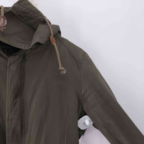 ゴスタールジフーガ GOSTAR DE FUGA ダブルジップ ライナー付き ファー ジップアップ モッズコート ミリタリージャケット Y2k メンズ JPN:48