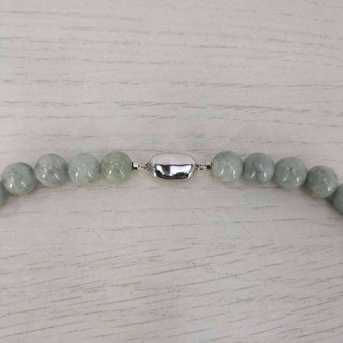 翡翠 ヒスイ SILVER TOP GSV BOTTOM 刻印 ネックレス レディース