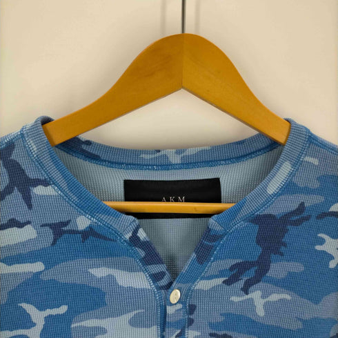 エーケイエム AKM ヘンリーネックカモフラサーマルTシャツ メンズ JPN:L