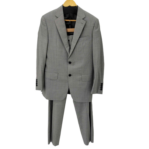 バーニーズニューヨーク BARNEYS NEWYORK RADA社製 千鳥格子2Bテーラードジャケットセットアップ メンズ 46