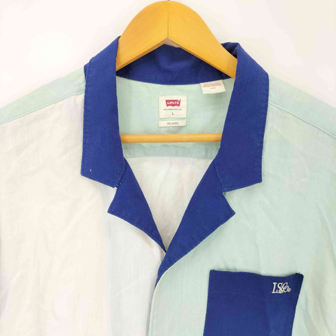 リーバイス Levis Multicolor Colorblock Short Sleeve Shirt メンズ import:L