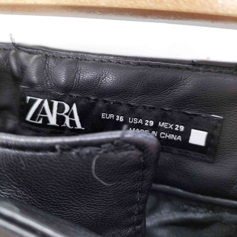 ザラ ZARA フェイクレザースキニーパンツ メンズ 29