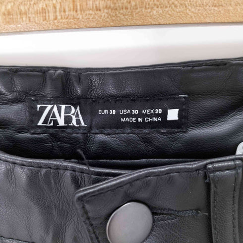 ザラ ZARA フェイクレザースキニーパンツ メンズ 30