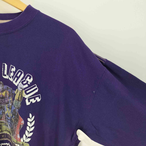 ダブルネーム DOUBLE NAME 21SS HEROES LEAGUE ヒーロー プリント L/S Tシャツ レディース FREE