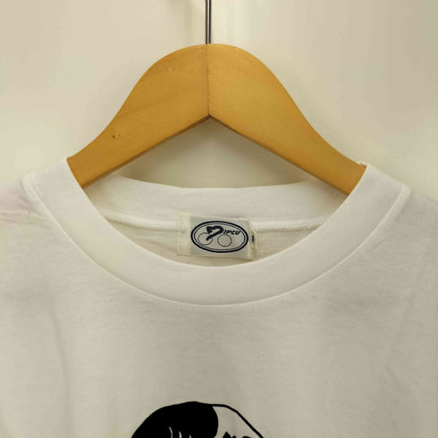 90S デッドストック 競輪 選手 グラフィック プリント S/S クルーネック Tシャツ シングルステッチ メンズ LL