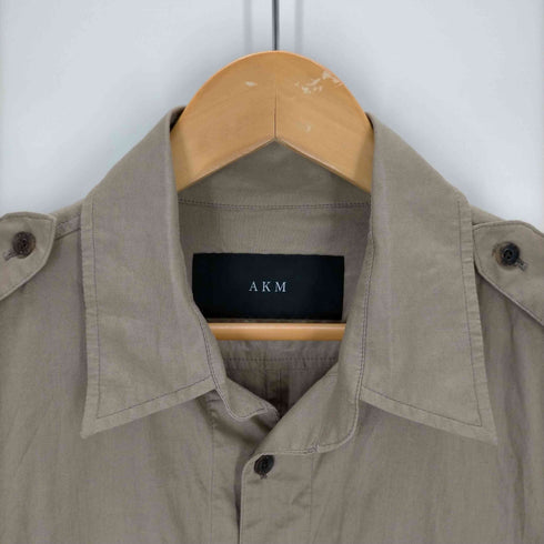 エーケイエム AKM STRETCH COTTON LINEN L/S SAFARI SHIRTS メンズ import:L
