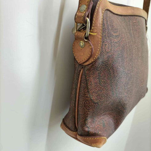 エトロ ETRO レザー ペイズリー ショルダー バッグ レディース