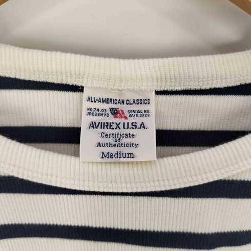 アヴィレックス AVIREX DAILY S/S BORDER TEE デイリー ショートスリーブ ボーダー Tシャツ メンズ import:M