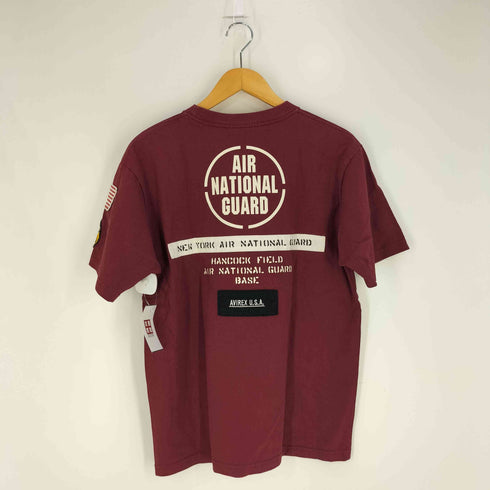 アヴィレックス AVIREX AIR NATIONAL GUARD PATCH T-SHIRT エアナショナルガード Tシャツ メンズ import:M