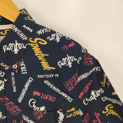 アヴィレックス AVIREX S/S SPEEDWEEK B.D. SHIRT スピードウィーク ボタンダウンシャツ メンズ import:M