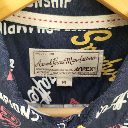 アヴィレックス AVIREX S/S SPEEDWEEK B.D. SHIRT スピードウィーク ボタンダウンシャツ メンズ import:M