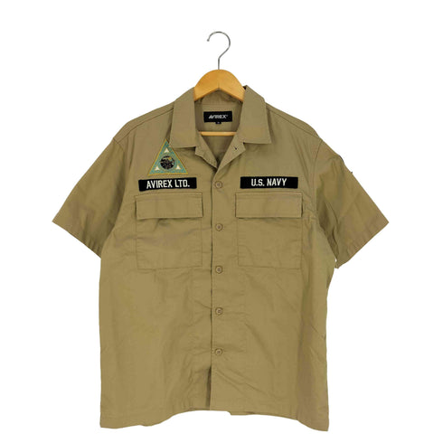 アヴィレックス AVIREX COOLMAX NAS JAX SHORTSLEEVE SHIRT クールマックス ショートスリーブ シャツ メンズ import:M