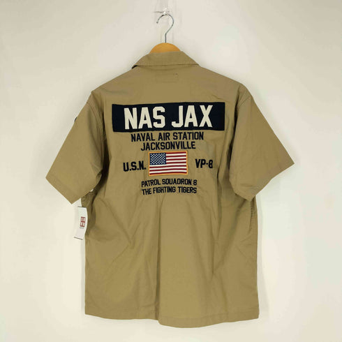 アヴィレックス AVIREX COOLMAX NAS JAX SHORTSLEEVE SHIRT クールマックス ショートスリーブ シャツ メンズ import:M