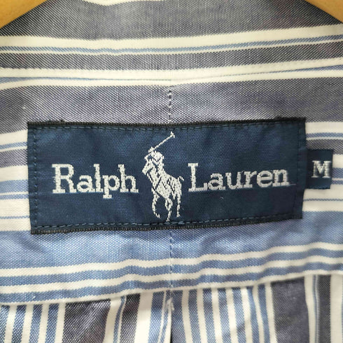ラルフローレン RALPH LAUREN 90S ストライプ ポニー刺しゅう ボタンダウンシャツ メンズ M