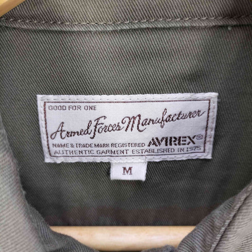 アヴィレックス AVIREX S/S FATIGUE KAHKI SHIRT ショートスリーブ ファティーグ カーキシャツ メンズ import:M