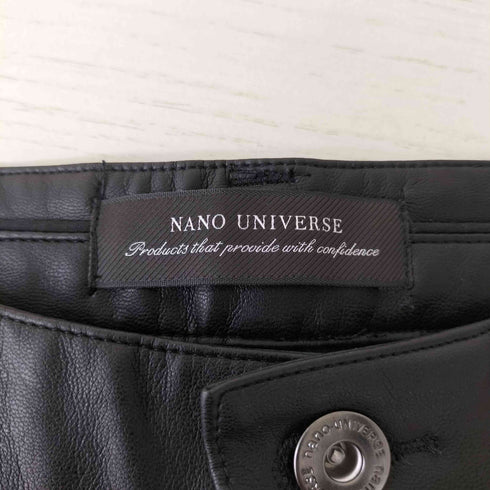 ナノユニバース NANO universe ナイトホーク フェイクレザー テーパードパンツ メンズ JPN:S