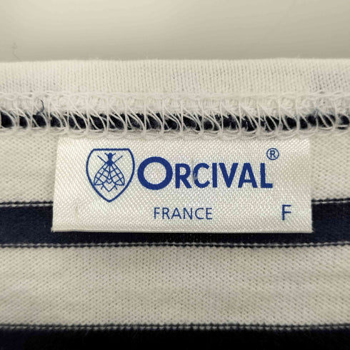 オーチバル ORCIVAL ボーダー ボートネック フレンチスリーブ ワンピース レディース FREE