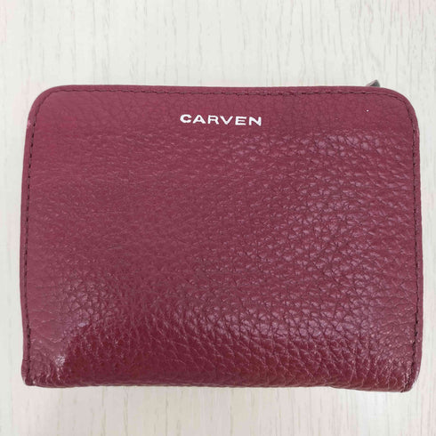 カルヴェン CARVEN ターンロック レザー 3つ折り財布 レディース