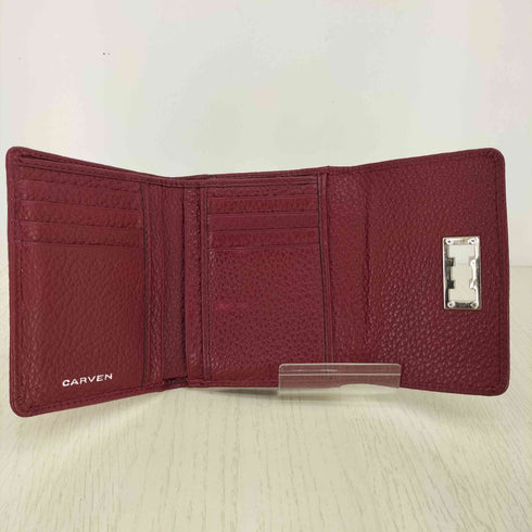 カルヴェン CARVEN ターンロック レザー 3つ折り財布 レディース