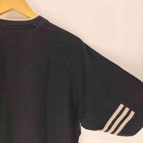 アディダス adidas 90S 旧タグ パフォーマンス ロゴ 袖ライン デザイン Vネック S/S Tシャツ メンズ JPN:L