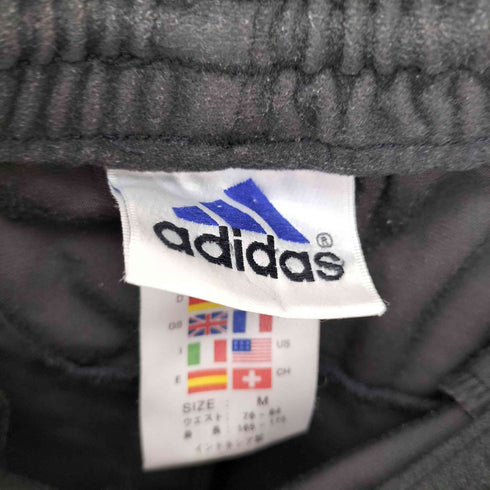 アディダス adidas 90S 旧タグ パフォーマンス ロゴ サイドライン デザイン スウェード ハーフパンツ ショート パンツ メンズ JPN:M