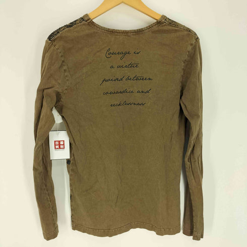 DAILY NEWS 星条旗 スカル ダメージ加工 L/S カットソー Y2K メンズ JPN:M