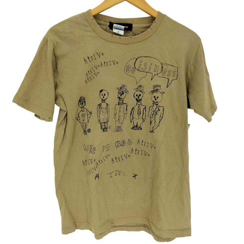 ジャックローズ JACKROSE United Athle ボディ スカル ドクロ ダメージ加工 S/S Tシャツ Y2K メンズ JPN:M