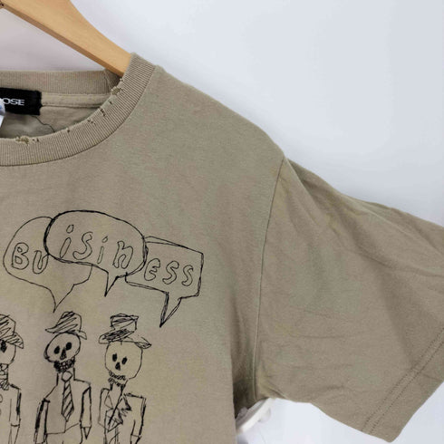ジャックローズ JACKROSE United Athle ボディ スカル ドクロ ダメージ加工 S/S Tシャツ Y2K メンズ JPN:M