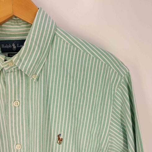 ラルフローレン RALPH LAUREN CLSSIC FIT ポニー刺繍 ボタンダウン ストライプシャツ メンズ 15½-32/33