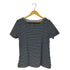 ブルックスブラザーズ BROOKS BROTHERS サイドボタン ボートネック ボーダー Tシャツ レディース import:M
