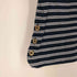 ブルックスブラザーズ BROOKS BROTHERS サイドボタン ボートネック ボーダー Tシャツ レディース import:M