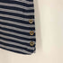 ブルックスブラザーズ BROOKS BROTHERS サイドボタン ボートネック ボーダー Tシャツ レディース import:M
