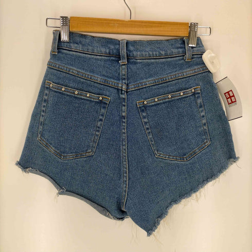 デニムアンドコー Denim&Co 90S 香港製 スタッズ デニムショートパンツ レディース US 6