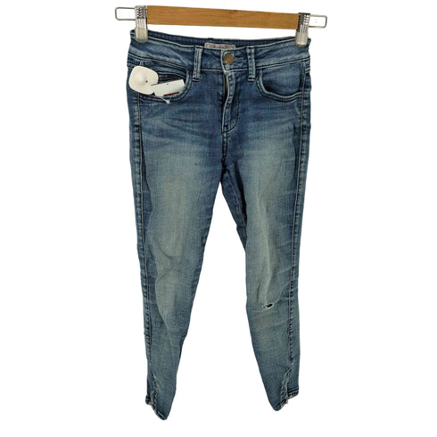 ゲスジーンズ GUESS JEANS MARILYN 3-ZIP SKINNY DENIM PANT レディース 23
