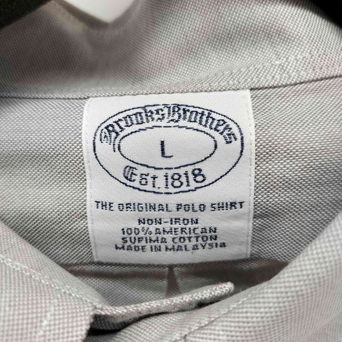 ブルックスブラザーズ BROOKS BROTHERS ロゴ刺繍L/Sボタンダウンシャツ メンズ import:L