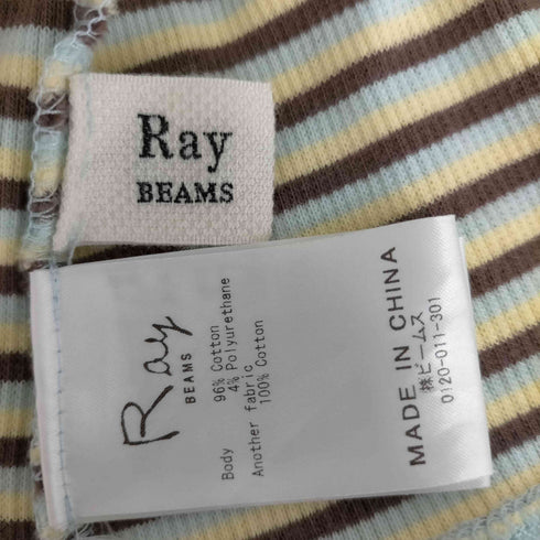 レイビームス Ray BEAMS マルチボーダーカットソー レディース