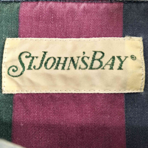 セントジョンズベイ STJOHNS BAY 90S マルチカラー L/S BDシャツ メンズ import:L