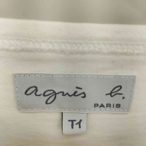 アニエスベー agnes b. フラワープリント ボーダーミニワンピース レディース T-1