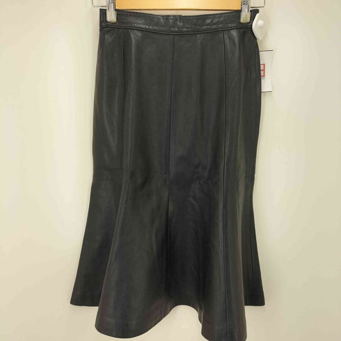 LOVIES LAMB NAPPA スムース ラム レザー マーメイド スカート レディース 9