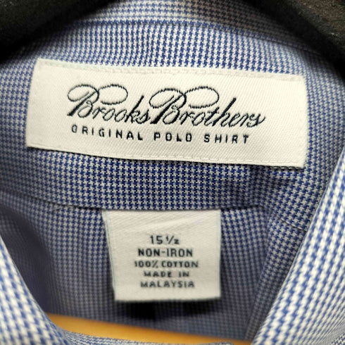 ブルックスブラザーズ BROOKS BROTHERS 千鳥格子ワンポケットS/Sシャツ メンズ 15 1/2