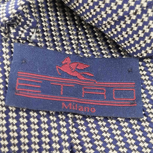 エトロミラノ ETRO MILANO イタリア製 総柄シルクネクタイ メンズ