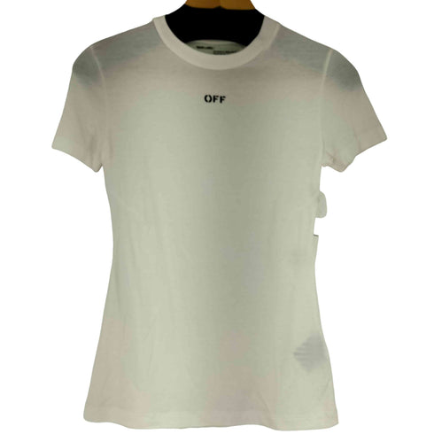 オフホワイト OFF-WHITE フロントプリント S/S Tシャツ レディース JPN:S